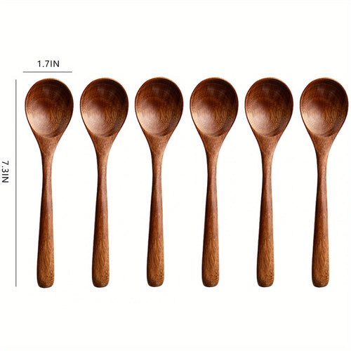 Handcrafted Vintage Wooden Spoons Durable Stylish Kitchen Set