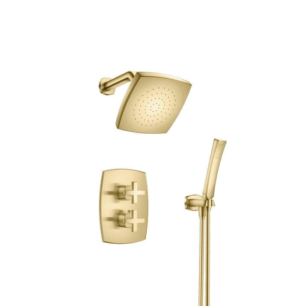 Flusso 240.7050 Two Output Shower Set With Shower Head And Hand Held