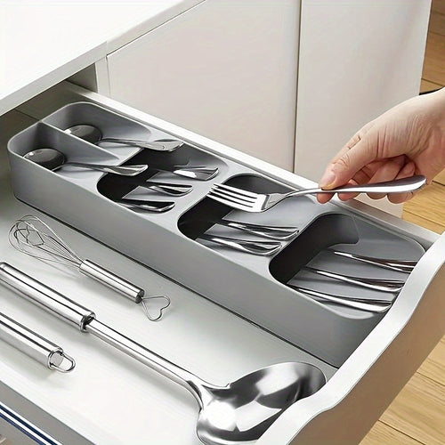 1pc Multifunctional Utensil Tray - Knife & Fork Divider Organizer for