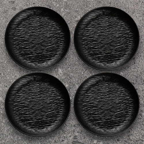Elegant 4Piece Rock Plate BoneSpitting Dish Set