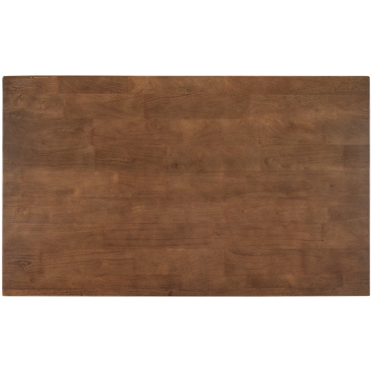 Solid Wood Rustic 45" Stationary Kitchen Island, Rubber Wood Butcher