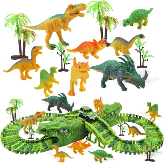 Racing Bend Rail Dinosaur Track