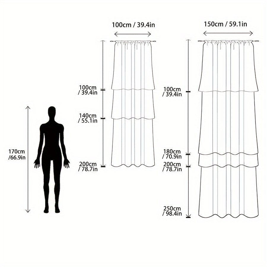 Elegant White Lace Sheer Curtain Floral UVProtection Decor