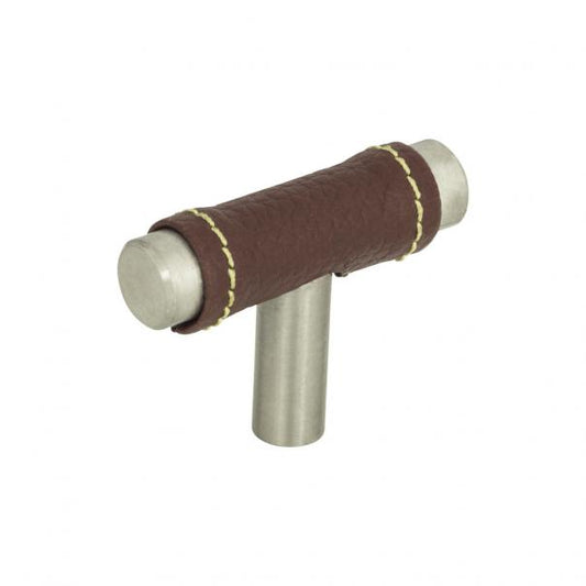 Zanzibar Brown Leather Knob