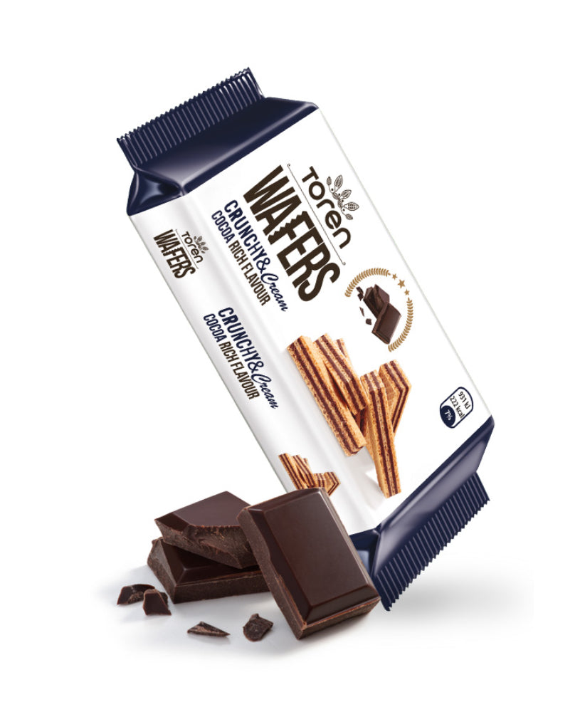 Toren wafers cocoa cream chocolate wafer 55g 24pk