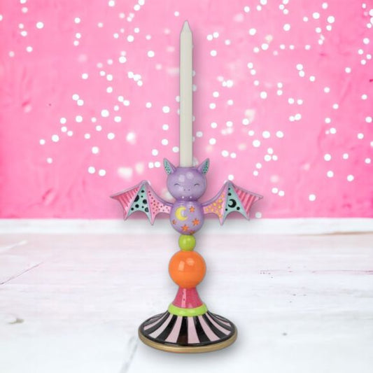 11.5" Resin Bat Candle Holder