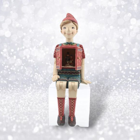 Christmas Carousel Collection - 18" Pinocchio with Music Box