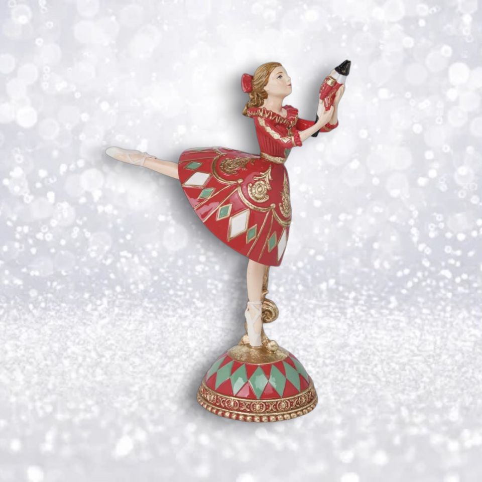 Christmas Carousel Collection - 8.5" Clara on Drum