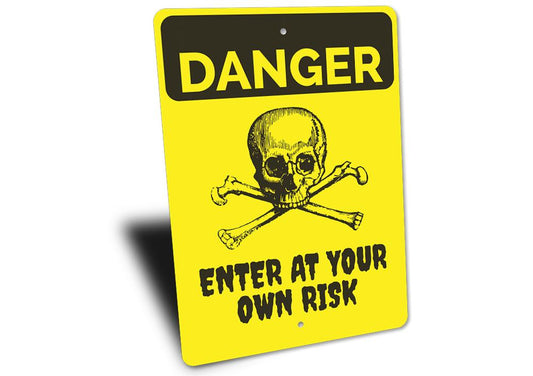 Halloween Danger Sign | Happy | Kitchen + Metal