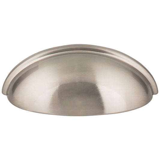 3" Center-to-Center Satin Nickel Florence Cabinet Cup Pull