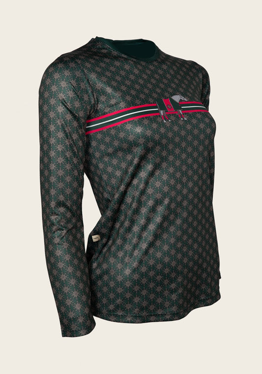 SALE Espoir Lumiere Green & Pink Stripe T-Shirt