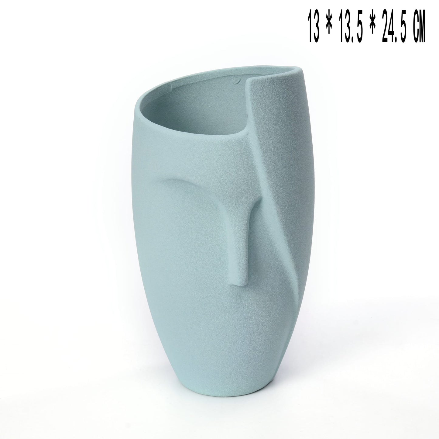 Ceramic Face Planter, Unique Design Face Planter, Eco Friendly Decor | Home Decor | Kitchen + Metal