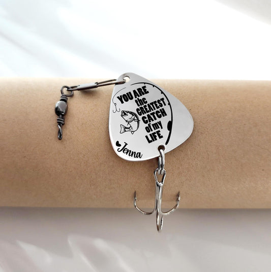 You Are The Greatest Catch Of My Life - Personalized Fishing Lure - Father's Day Gift for Him, Husband, Daddy, Fishing Lovers