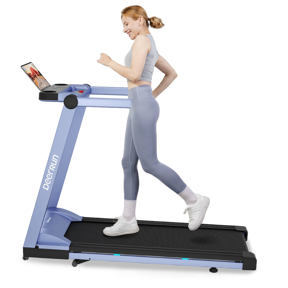 DeerRun A1 Pro Move+ 6% Incline Foldable Treadmill——2025 Upgraded Chip & NFC Support | 350Lbs, 10mph