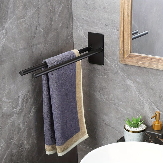 Sleek DrillFree 38cm Stainless Steel Towel Rack