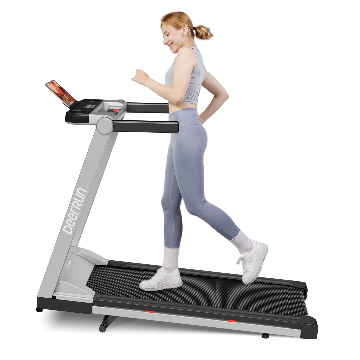 DeerRun A1 Pro Move+ 6% Incline Foldable Treadmill——2025 Upgraded Chip & NFC Support | 350Lbs, 10mph