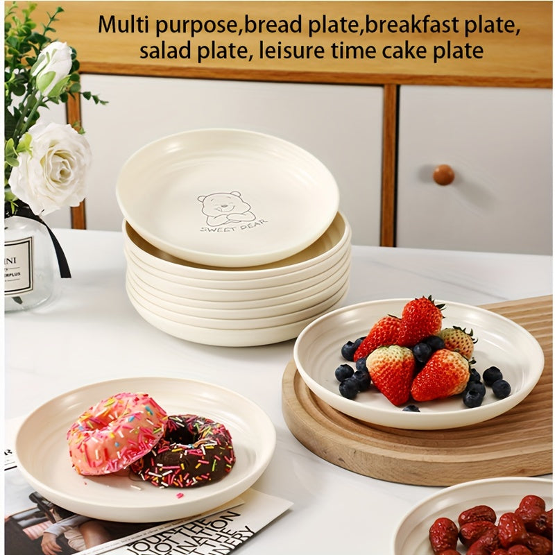 Nordic Bear Pattern Reusable Plates 268 Piece Set