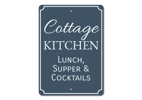 Cottage Kitchen Sign | Home Decor | Kitchen + Metal