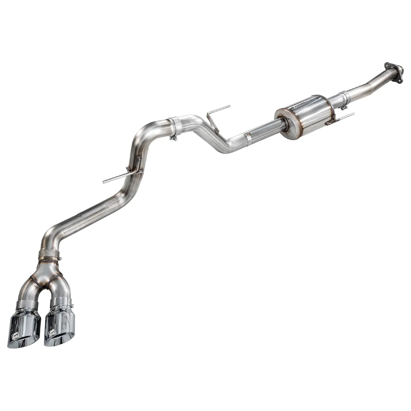 AWE 21-25 Ford F150 (14th Gen Reg Cab) Cat-Back Exhaust - 4.5in Dual Side Exit Chrome Tips