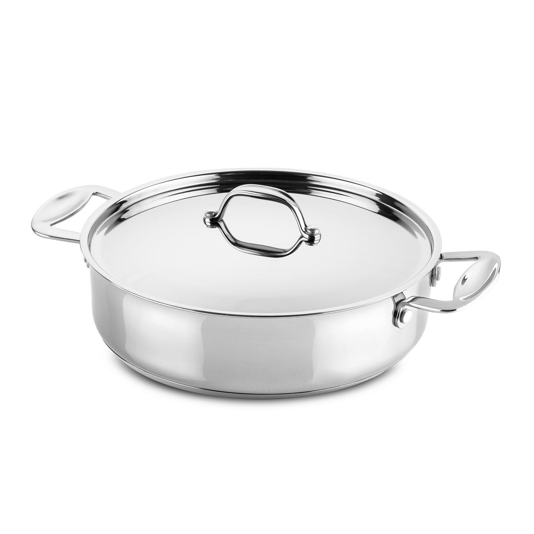 NON STICK SAUTE PAN 2 HANDLES GLAMOUR STONE CM 26