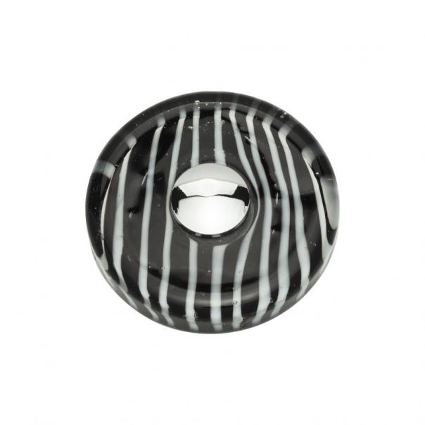 Zebra Glass Round Knob
