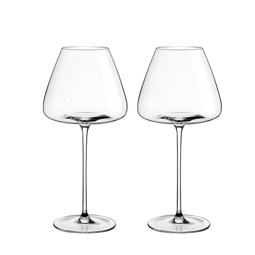 1pc Elegant Hand-Blown Lead-Free Glasses, Reusable Stemmed Anti-Slip