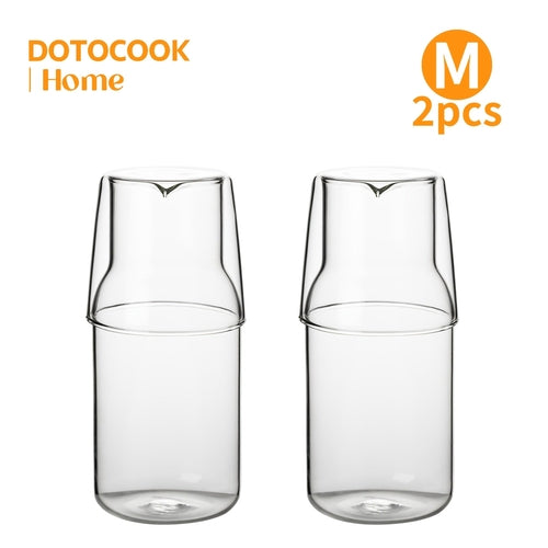 Elegant BPAFree Glass Water Carafe Cup Set