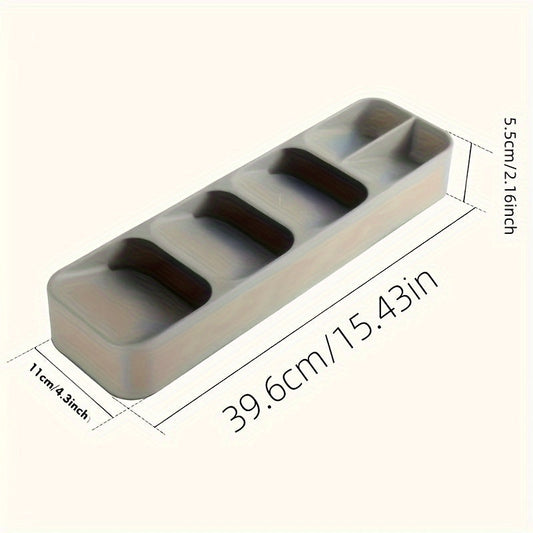 1pc Multifunctional Utensil Tray - Knife & Fork Divider Organizer for