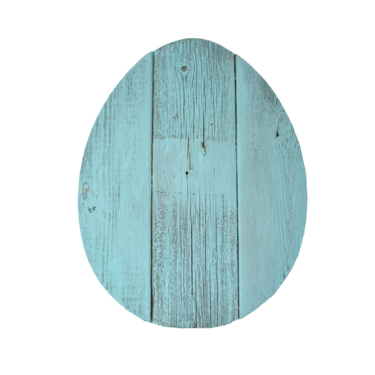 12inches Farmhouse Turquoise Wooden Large Egg