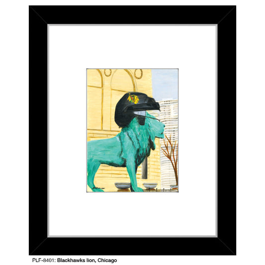 Blackhawks Lion, Chicago, Print (#8401A)