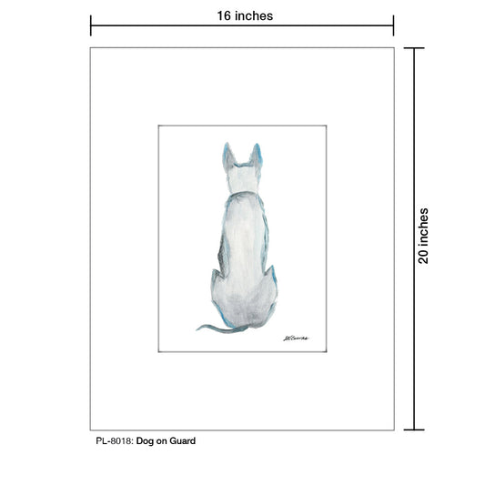 Dog on Guard, Print (#8018D)