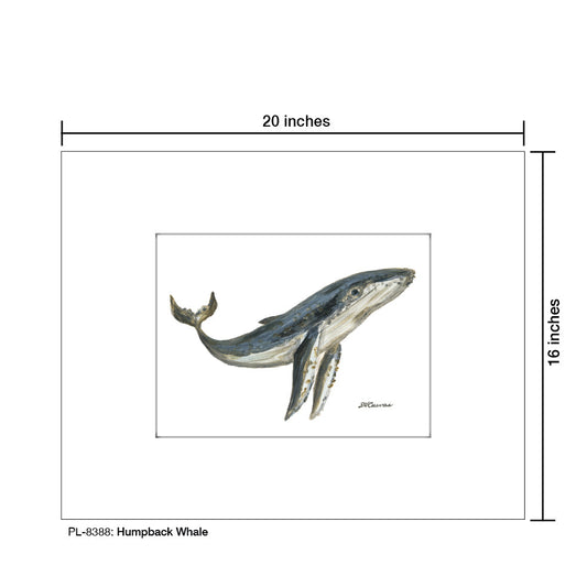 Humpback Whale, Print (#8388B)