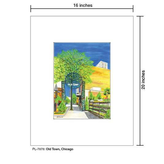 Old Town, Chicago, Print (#7878A)