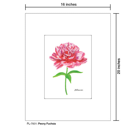 Peony Fuchsia, Print (#7831A)
