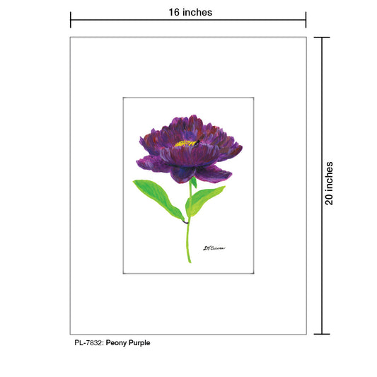 Peony Purple, Print (#7832A)