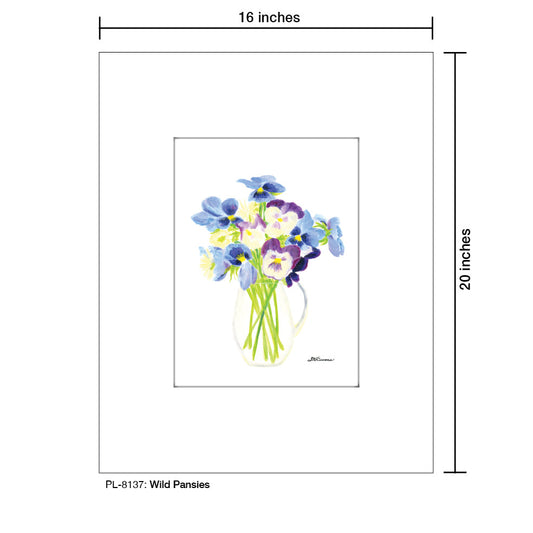 Wild Pansies, Print (#8137E)
