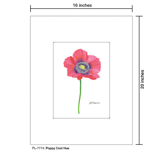 Poppy Cool Hue, Print (#7774A)