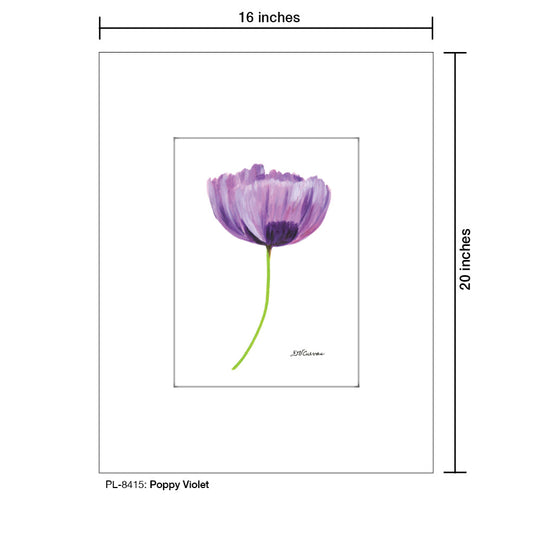 Poppy Violet, Print (#8415A)