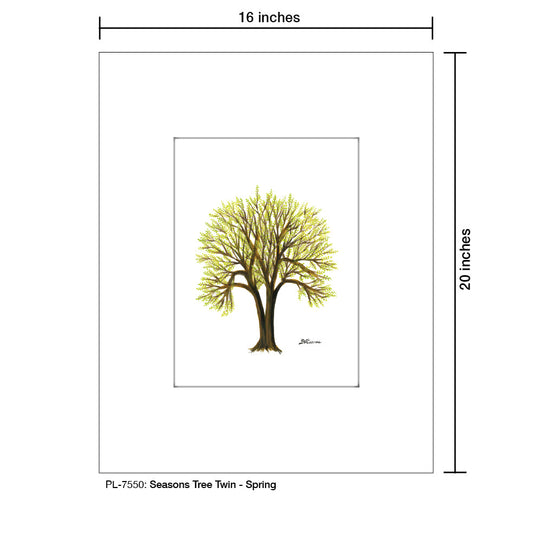 Seasons Tree Twin, Print (#7550A)