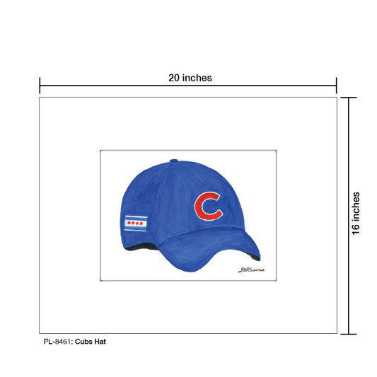 Cubs Hat, Print (#8461H)