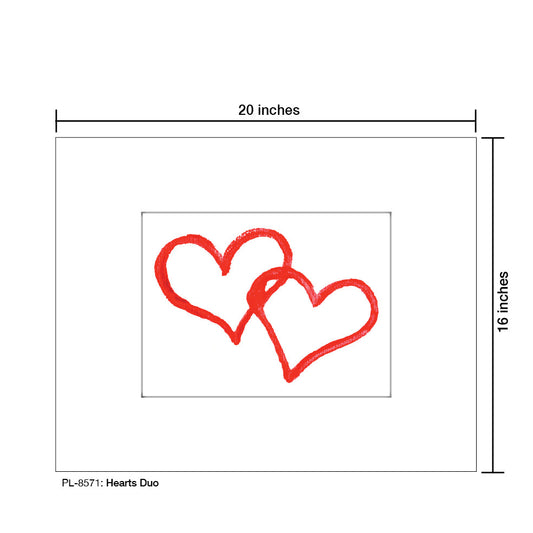 Hearts Duo, Print (#8571A)