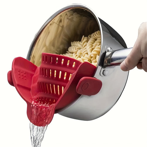 Versatile ClipOn Plastic Strainer for Kitchen Pots | Kitchen Essentials | Kitchen + Metal