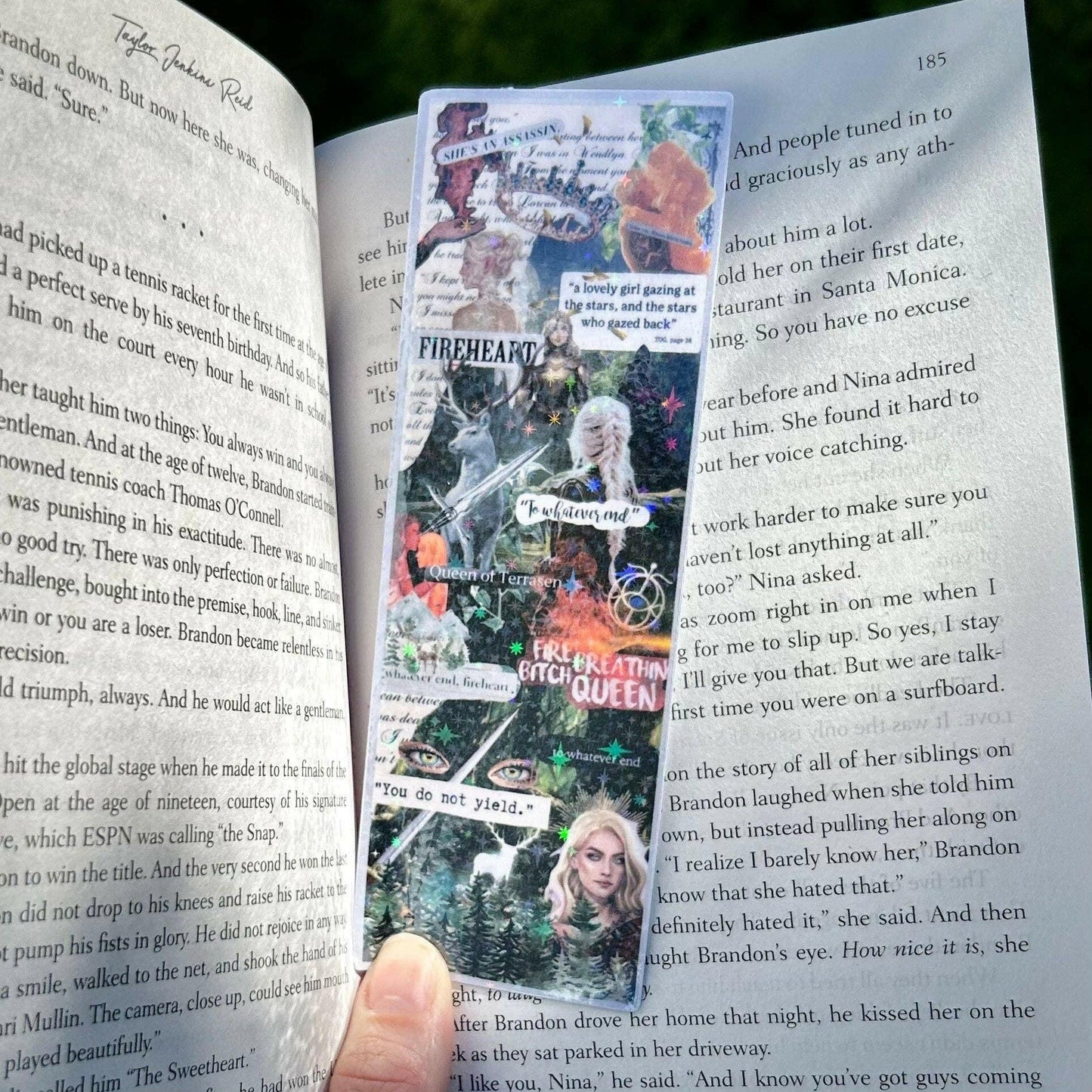 Awfullynerdy.co - Throne of Glass Aelin Galathynius Collage Bookmark