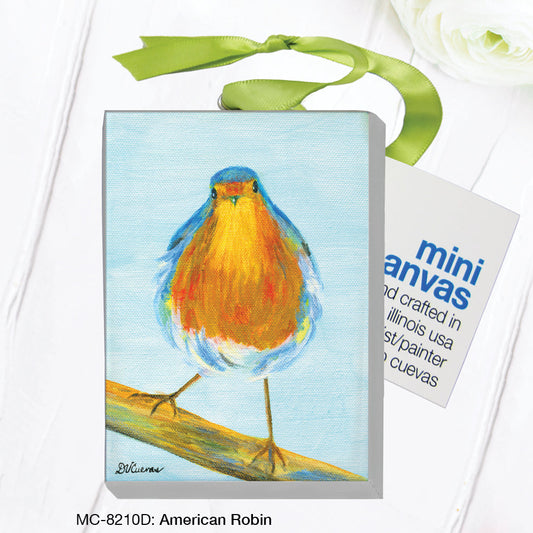 American Robin, Mini Canvas (MC-8210D)