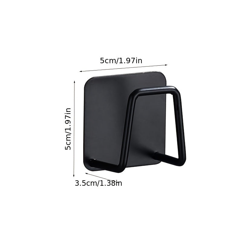 4pcs Stainless Steel Wall-Mounted Organizer Set - Perfect for Kitchen | Kitchen Accessories | Kitchen + Metal