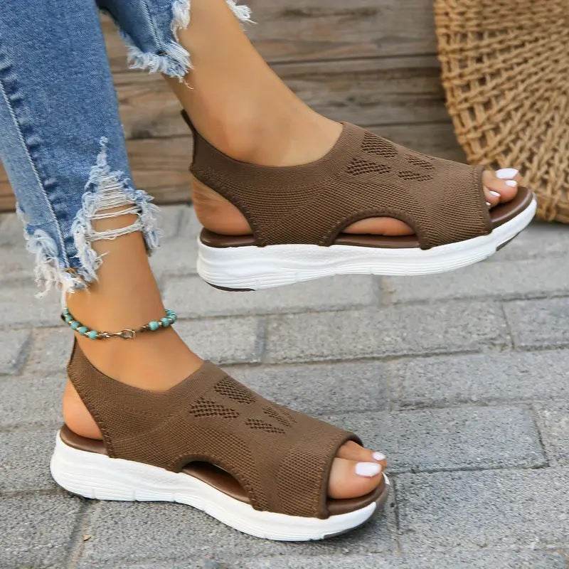 Women’s Orthopedic Mesh Slingback Sport Washable Sandals – Breathable Thick Sole Comfort Shoes