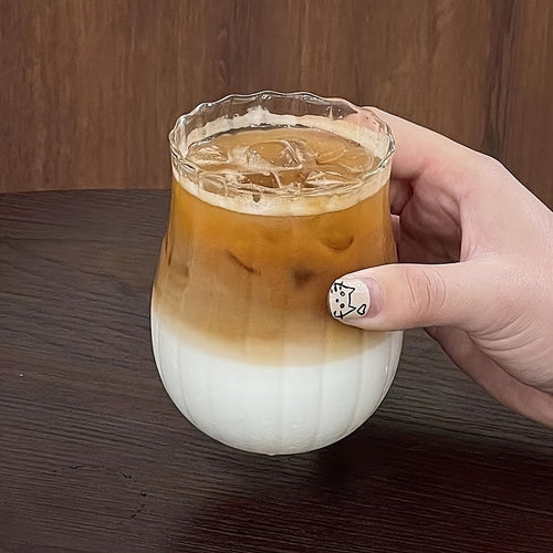 Small Tulip Cup High Boron Wow Glass Simple Latte Cup American Coffee