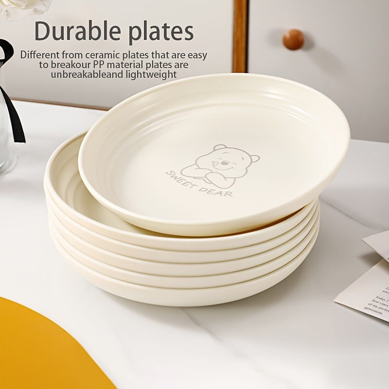 Nordic Bear Pattern Reusable Plates 268 Piece Set