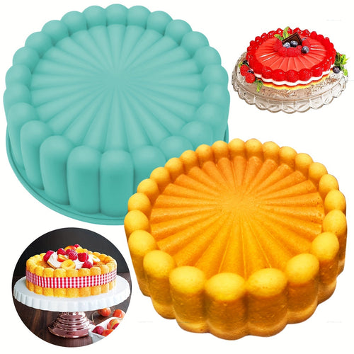 Durable NonStick Silicone Round Cake Mold