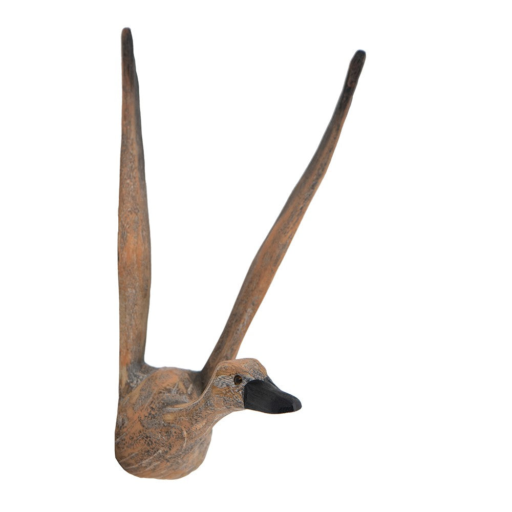 Set of Three Brown Wood Novelty Hanging Dimensional Sculpture | Kitchen + Metal